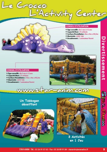 LOCATION DE STRUCTURES GONFLABLES