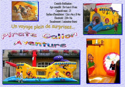 Parcours d'aventures pirate galion