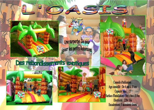 oasis jeu gonflable