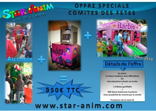 glace italienne star-anim offre speciale pour comité des fetes