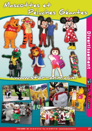 MASCOTTES ET PELUCHES GEANTES