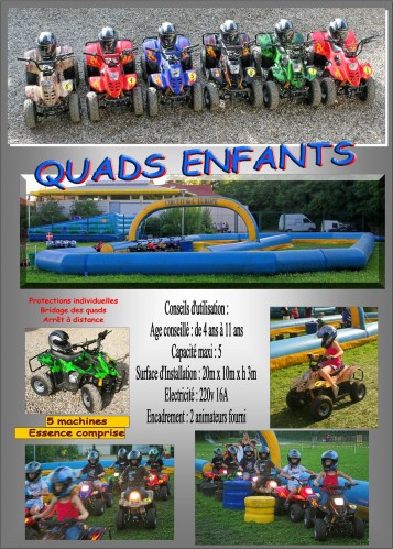 location quads enfants star anim
